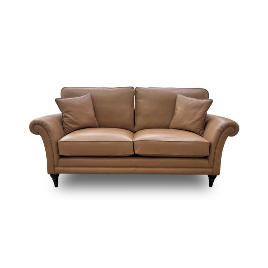 Parker Knoll 'Burghley' Como Taupe 053051-0019 Leather Large 2 Seater Sofa