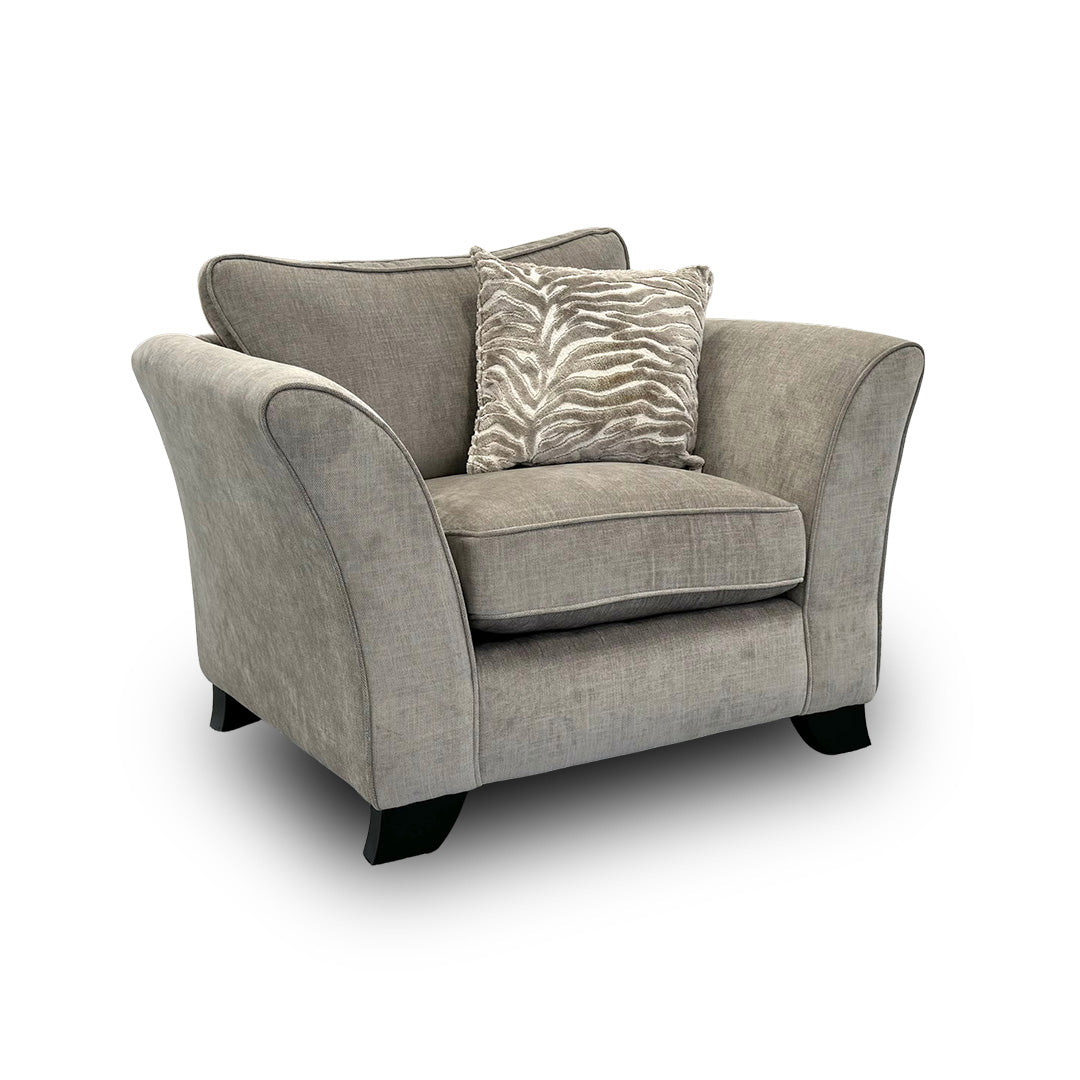 ‘Sasha’ Zara Mink Fabric Chair