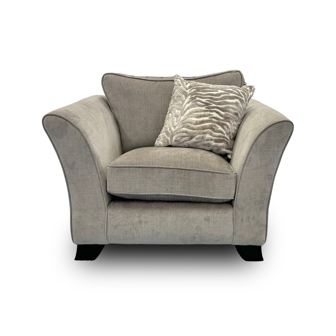 ‘Sasha’ Zara Mink Fabric Chair
