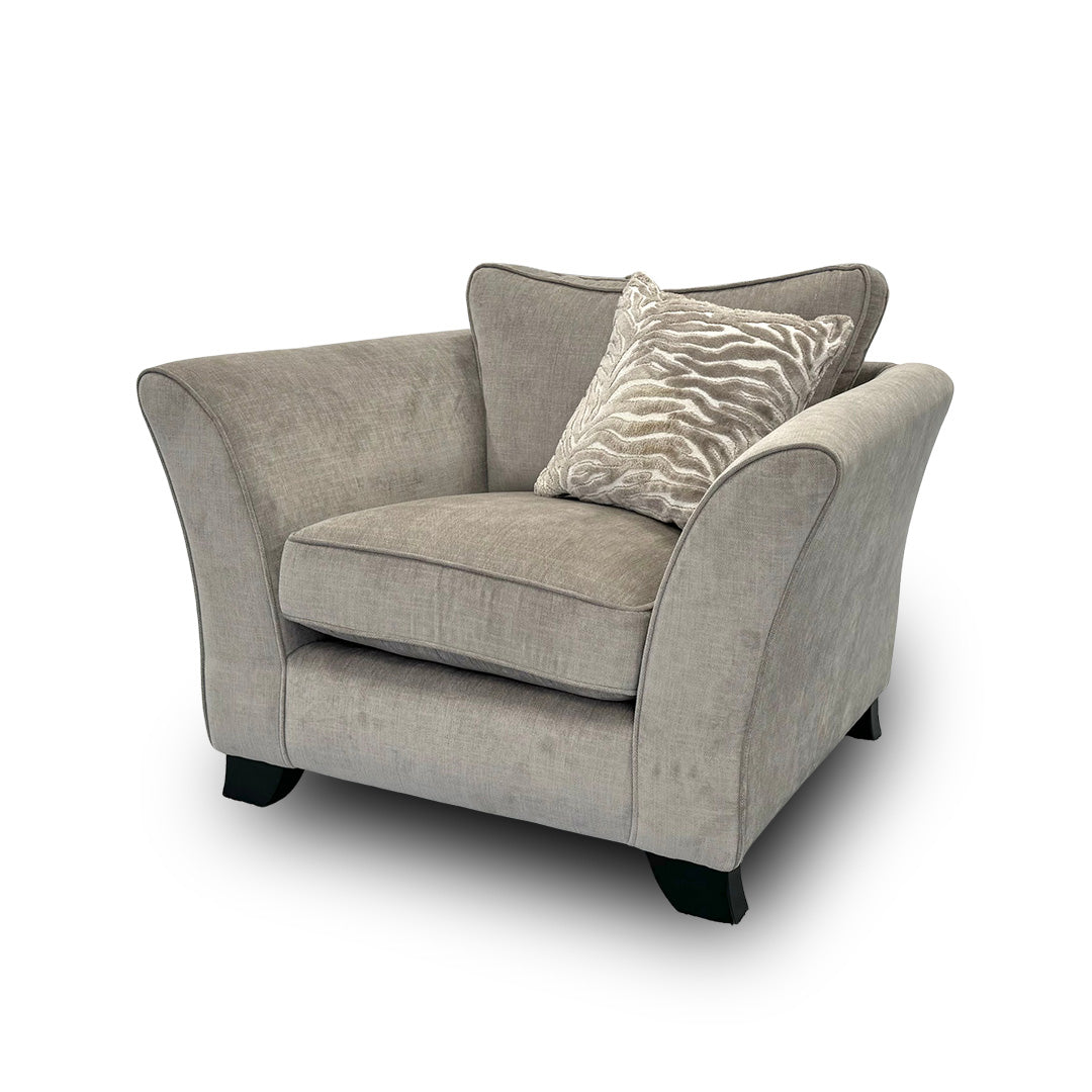 ‘Sasha’ Zara Mink Fabric Chair