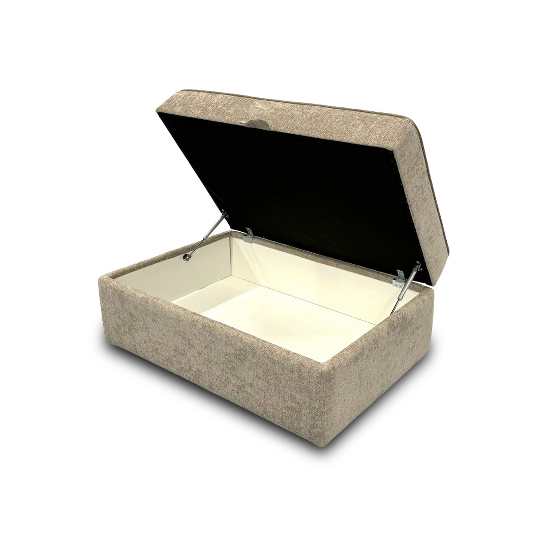 Boutique Collection ‘Blenheim’ Darwin Mink Large Storage Stool