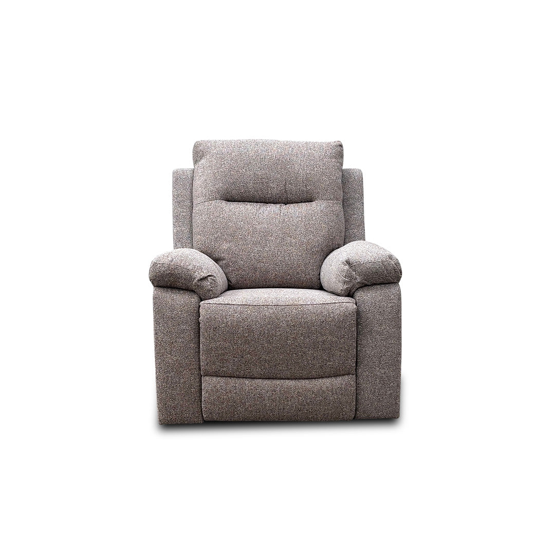 'Georgia' Natural Fabric Power Recliner Armchair