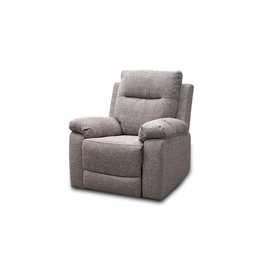 'Georgia' Natural Fabric Power Recliner Armchair