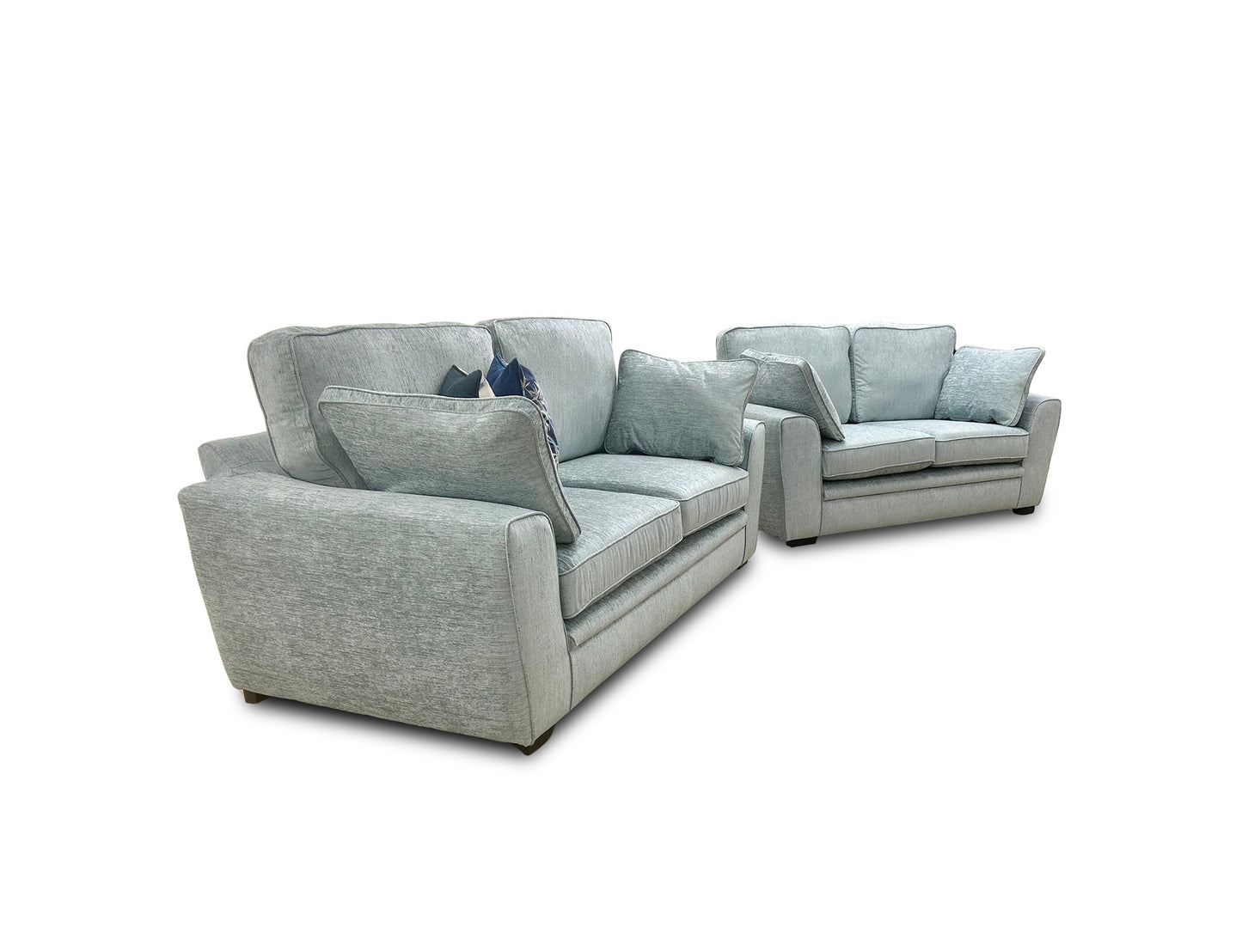 'Chalfont' Eau De Nil Fabric 3 + 2 Seater Sofa Set