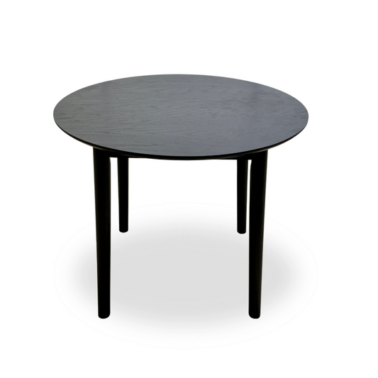 ‘Doolin’ Black Wood round Dining Table
