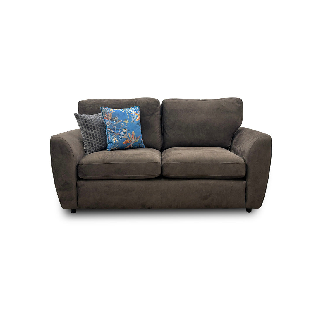 'Hackney' Dapple Fabric Olive Green All Over 2 Seater Sofa Bed