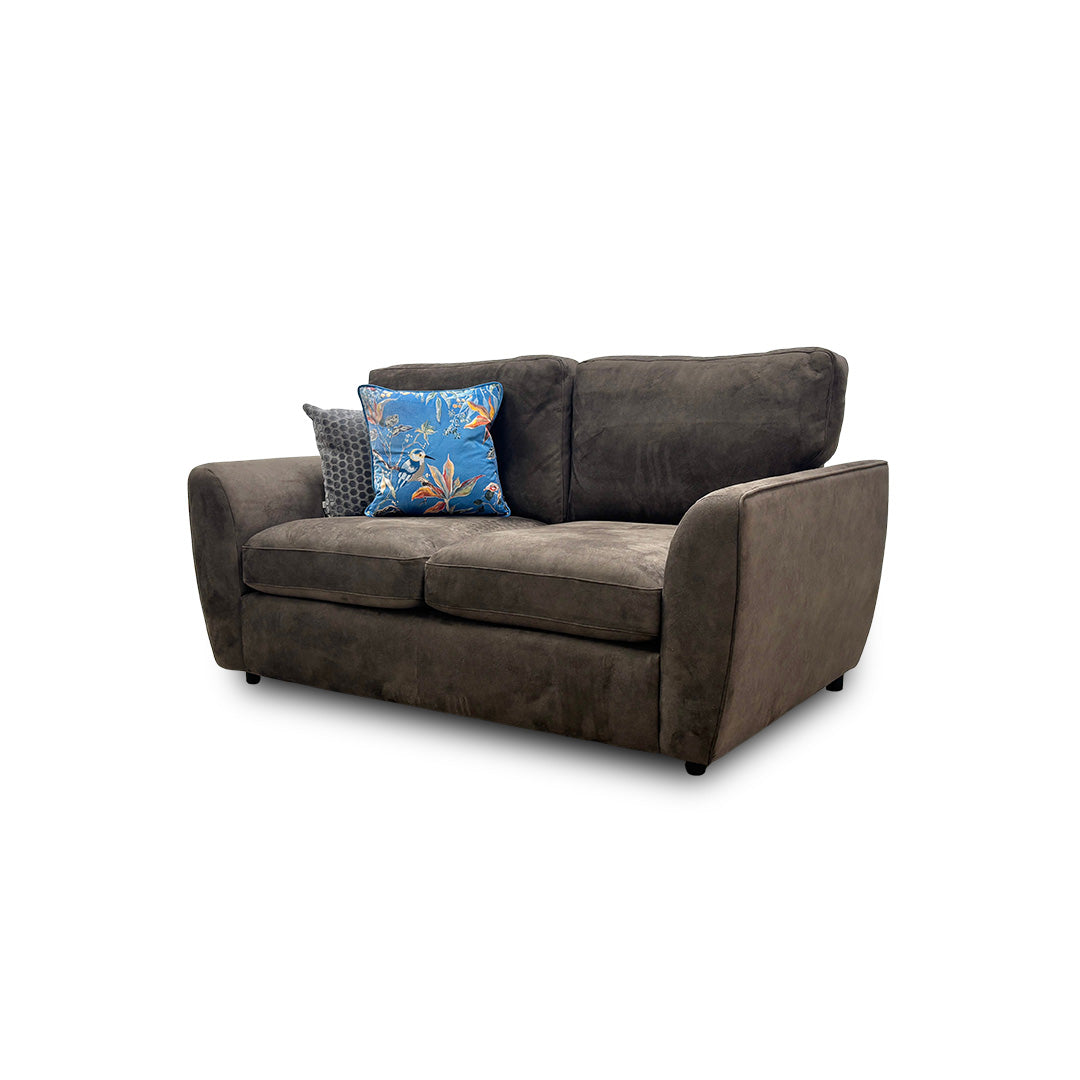 'Hackney' Dapple Fabric Olive Green All Over 2 Seater Sofa Bed