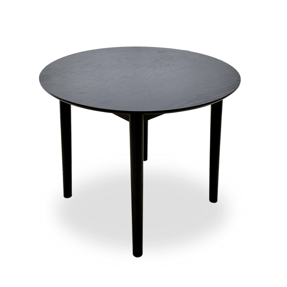 ‘Doolin’ Black Wood round Dining Table