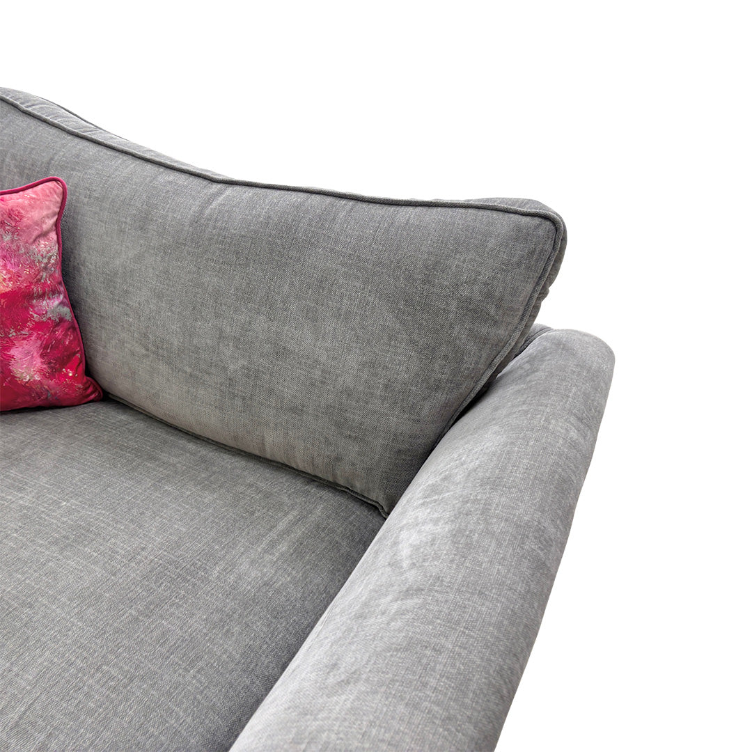 'Sasha' Zara Seal Fabric Snuggler Chair