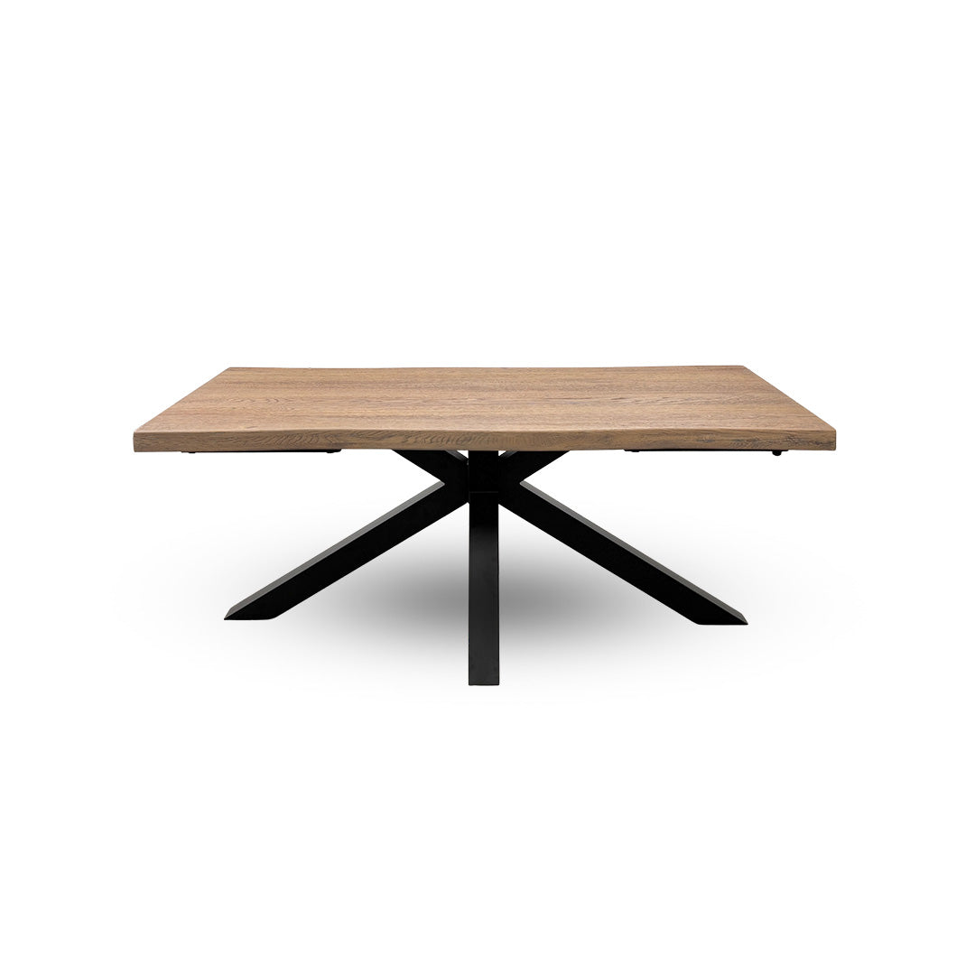'Saturn' Solid Oak Large Live Edge Dining Table 180cm