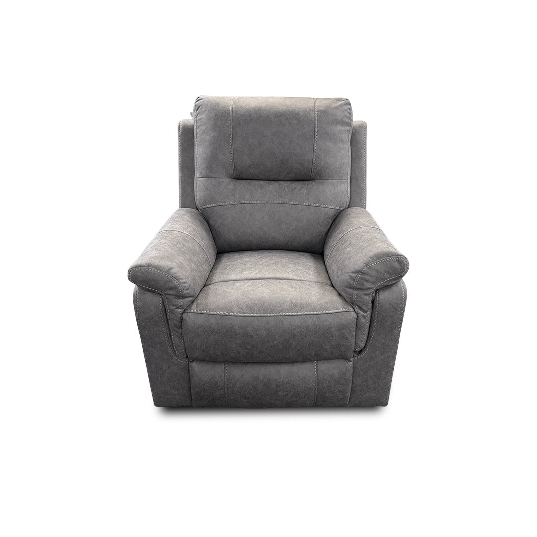 'Ranger' Grey Endurance Fabric Manual Recliner Armchair