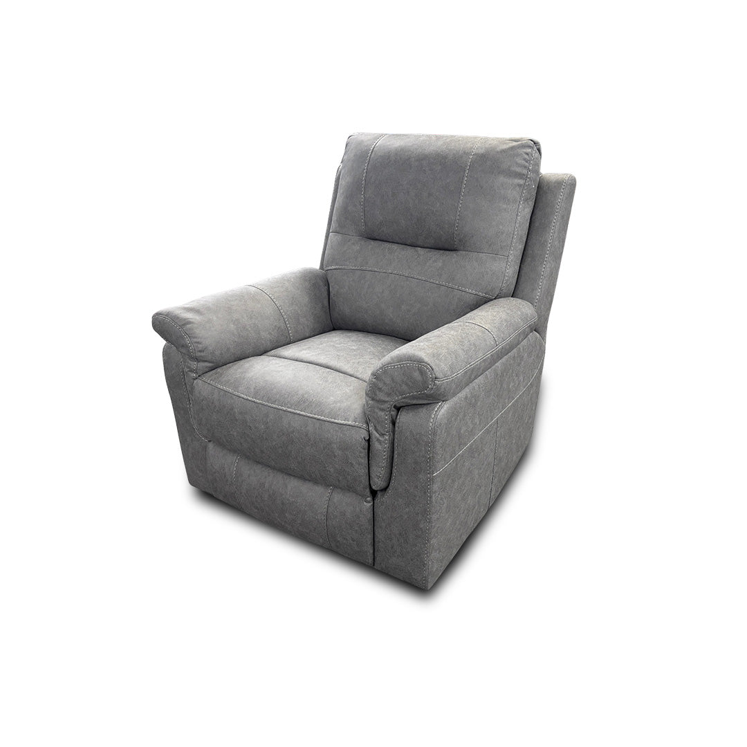 'Ranger' Grey Endurance Fabric Manual Recliner Armchair