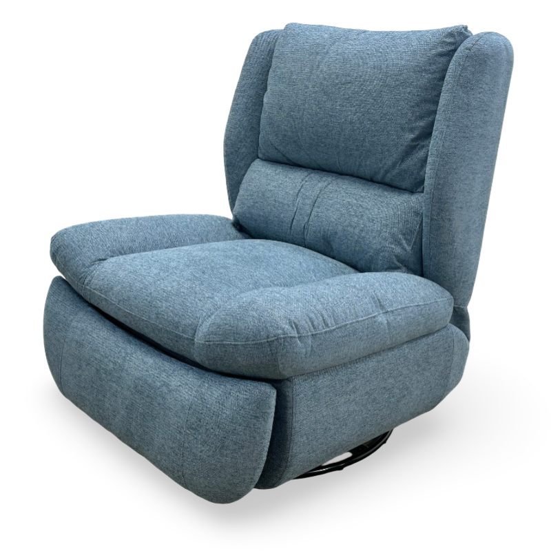 ‘Freddy’ Marine Fabric Electric Reclining Swivel Rocker Chair