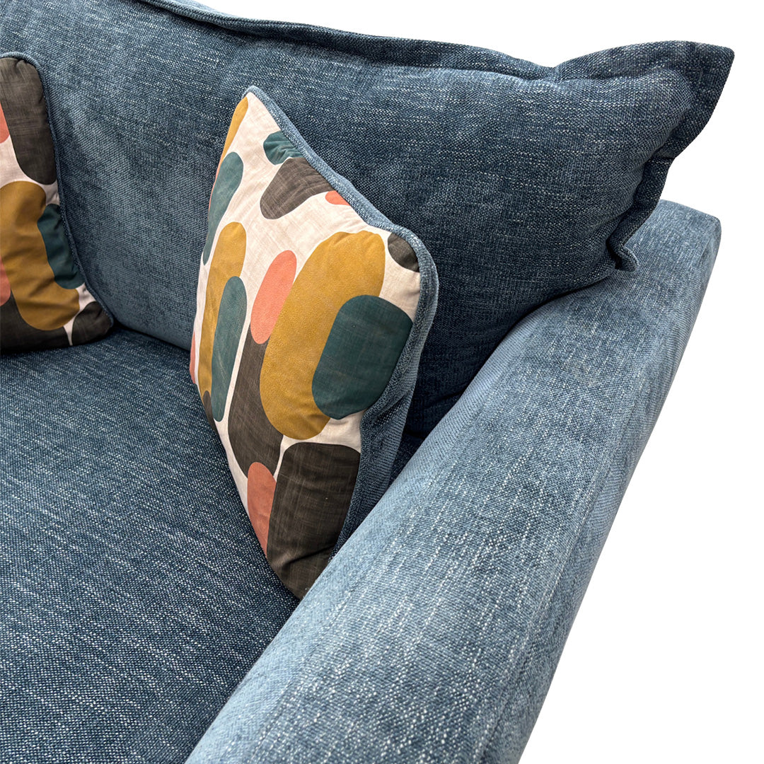 'Sofia' Marlon Atlantic Wf Fabric Power Recliner Snuggler Chair + Storage Footstool