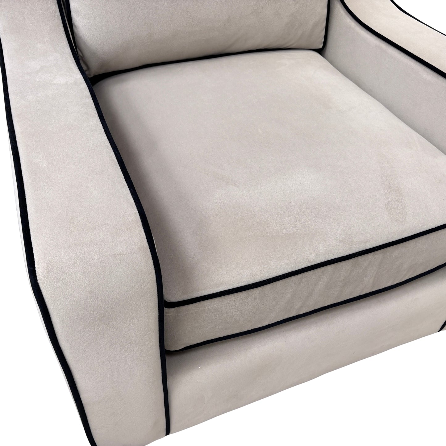 'Celine' Plush Platinum Eb Cp Velvet 4 Seater Split Sofa + Armchair Set