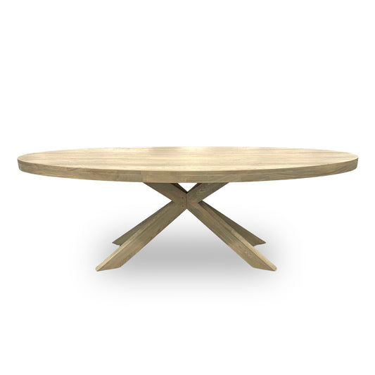 ‘Falun’ Large Oval Dining Table Smoked Oak