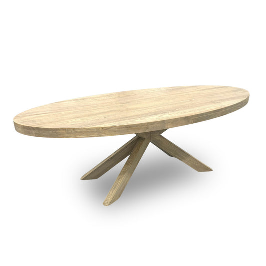‘Falun’ Large Oval Dining Table Smoked Oak