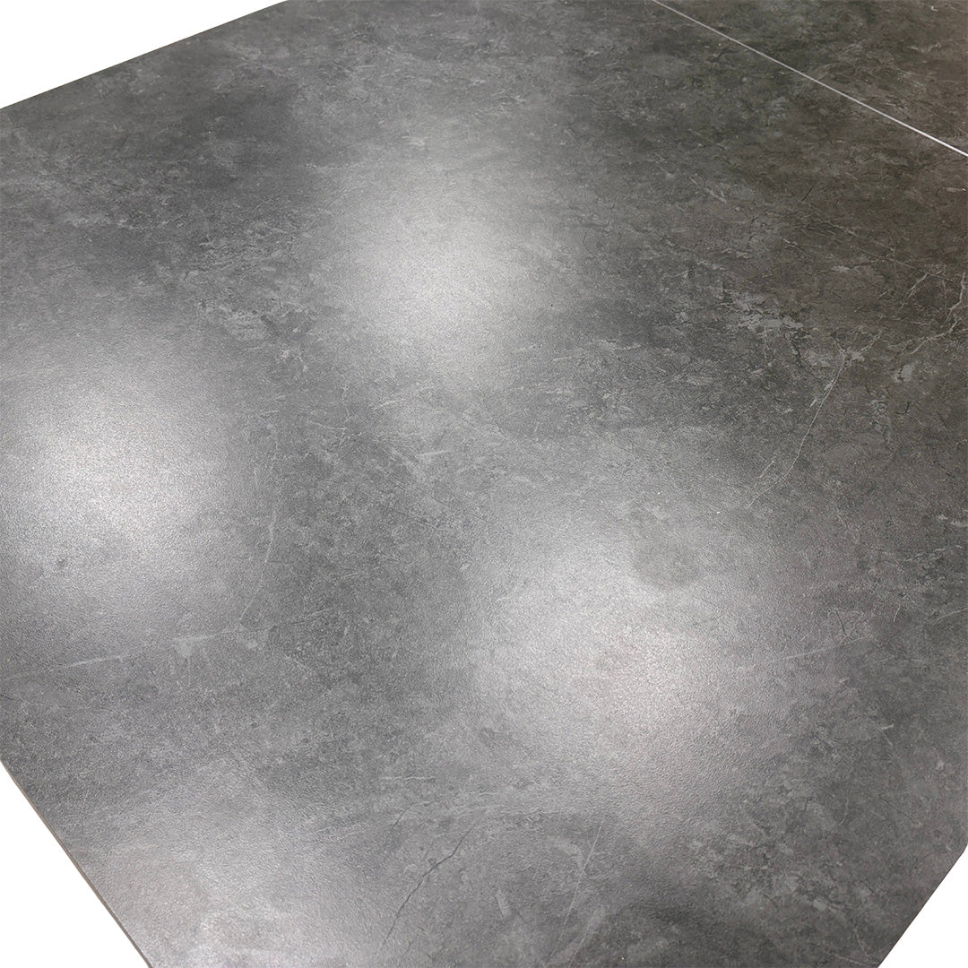 'Warrior' Grey Sintered Stone Extending Dining Table