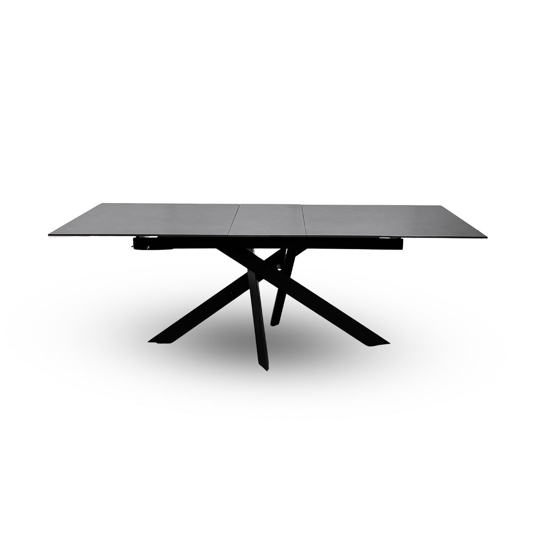 'Warrior' Grey Sintered Stone Extending Dining Table
