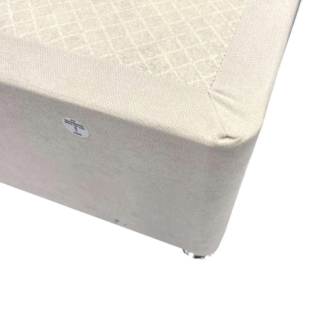‘Capella’ Cream Velvet Divan Base + Headboard - King