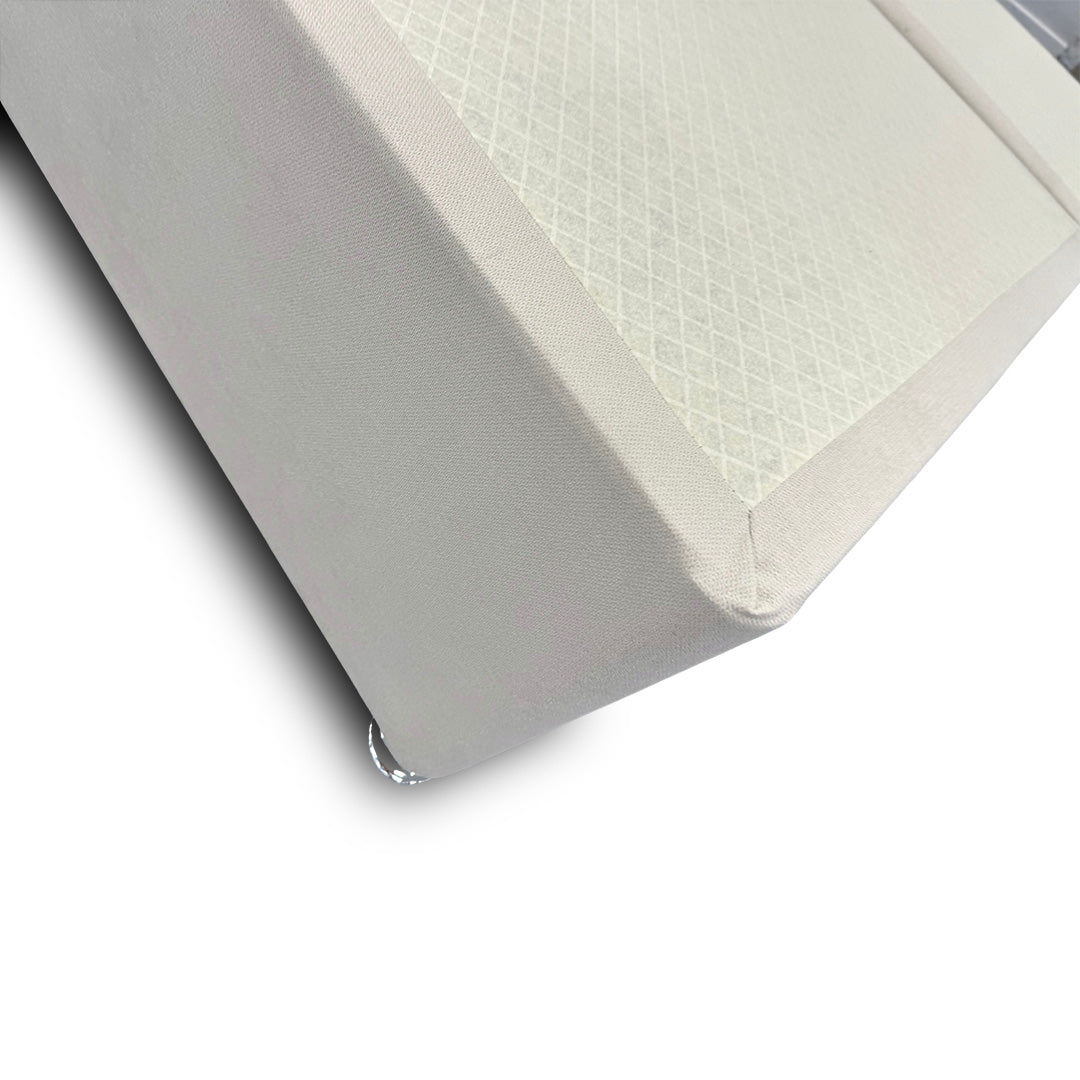 ‘Capella’ Cream Velvet Divan Base + Headboard - Super King - product photo 4