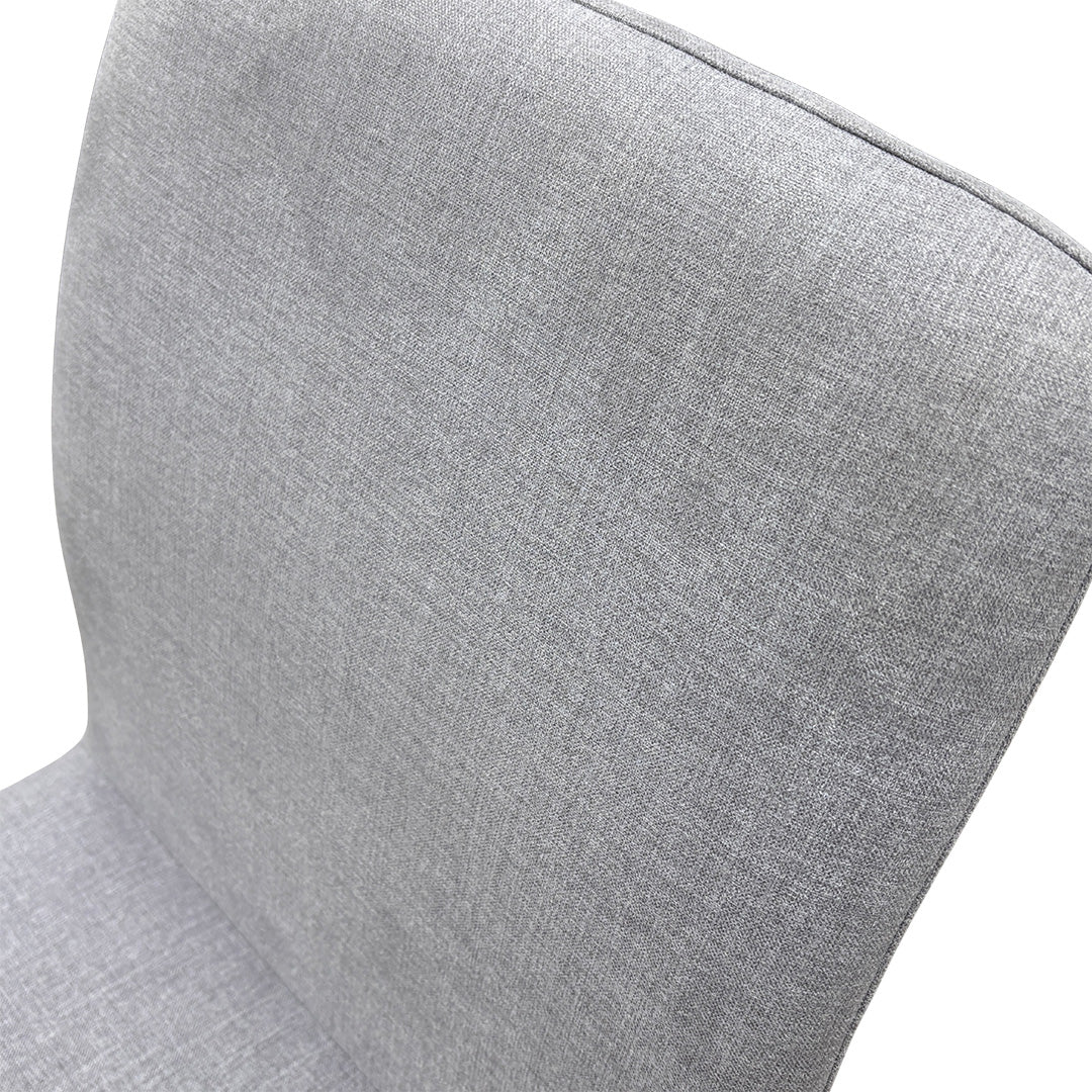 ‘Durham’ Grey Upholstered Dining Chairs - Set of 2