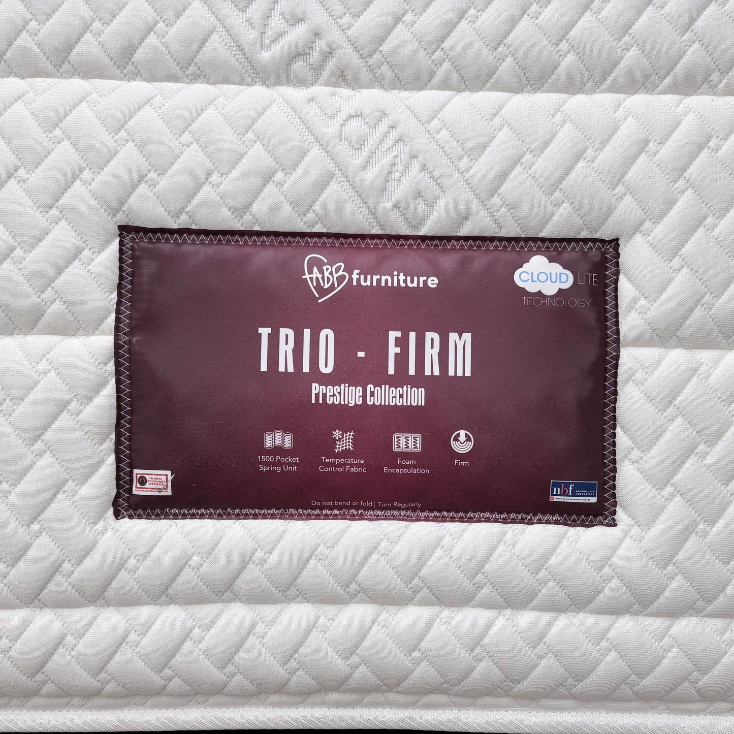 ‘Trio’ Firm 1500 Pocket Spring Mattress - King