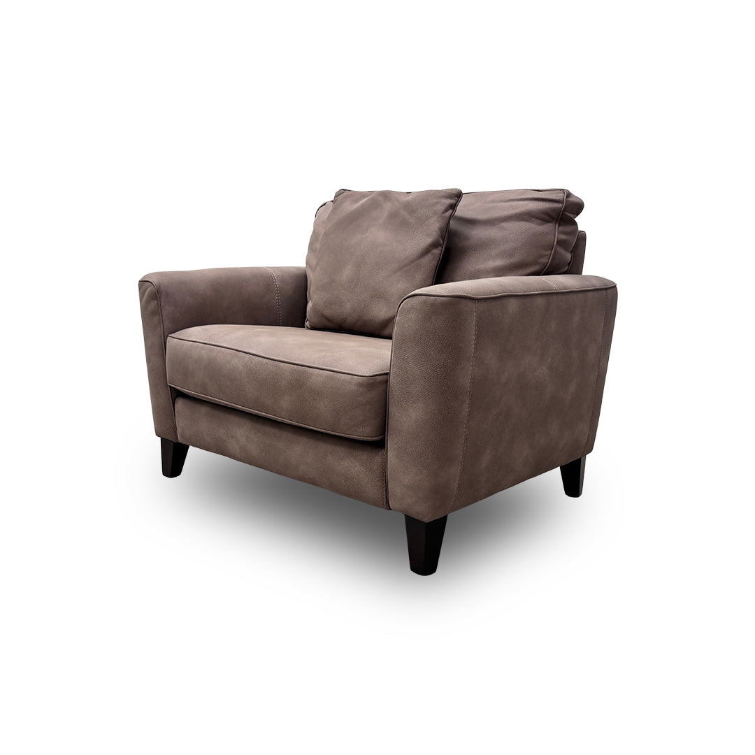‘Brondby’ Bfa-Bey-R06 Brown Suede Cuddle Chair