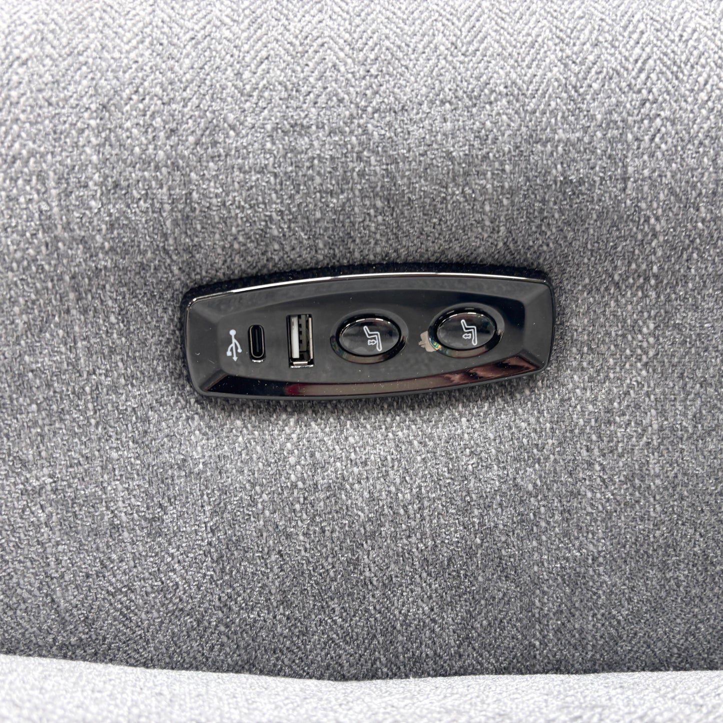 ‘Nixon’ Fab-Mil-R451 Pewter Fabric Power Recliner Chair