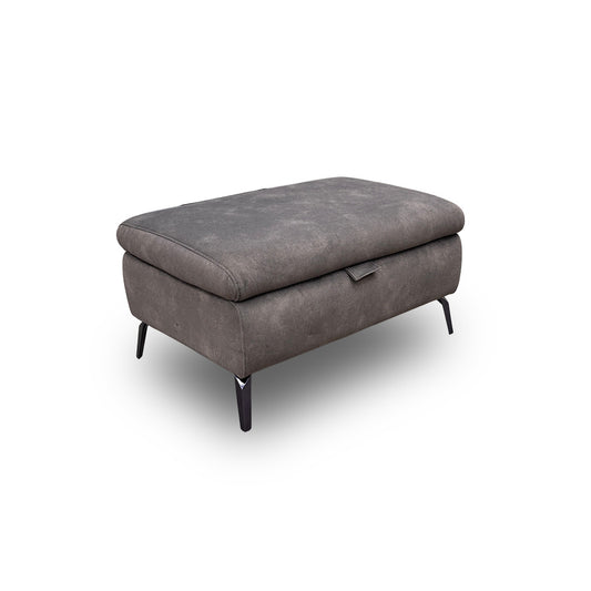 ‘Jude’ Mocha Dexter 04 43504 Fabric Storage Footstool