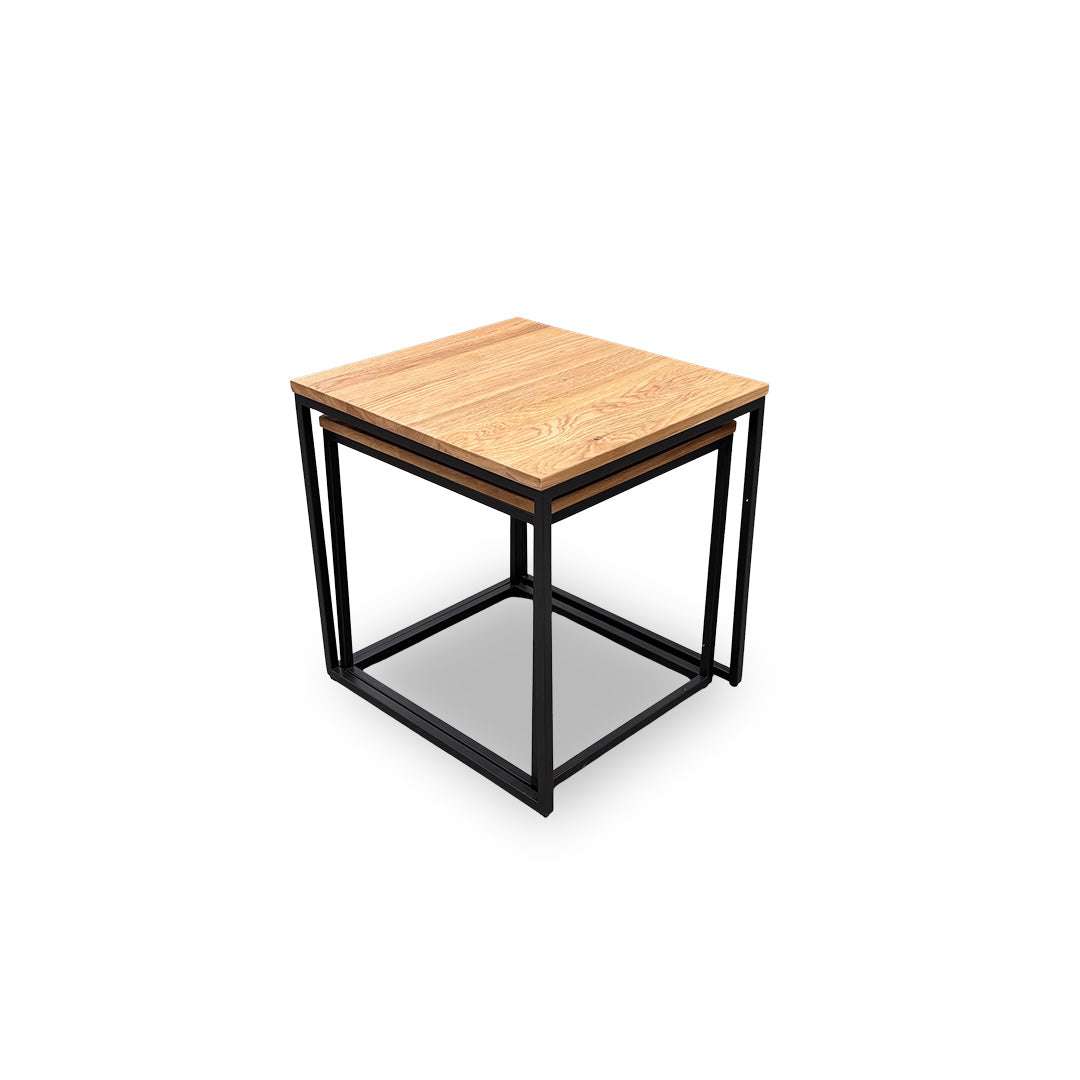 ‘Trend’ Solid Oak Square Nest of Tables