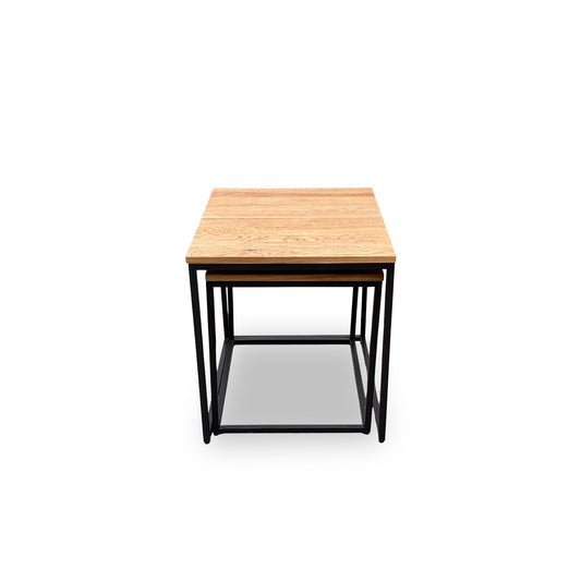 ‘Trend’ Solid Oak Square Nest of Tables