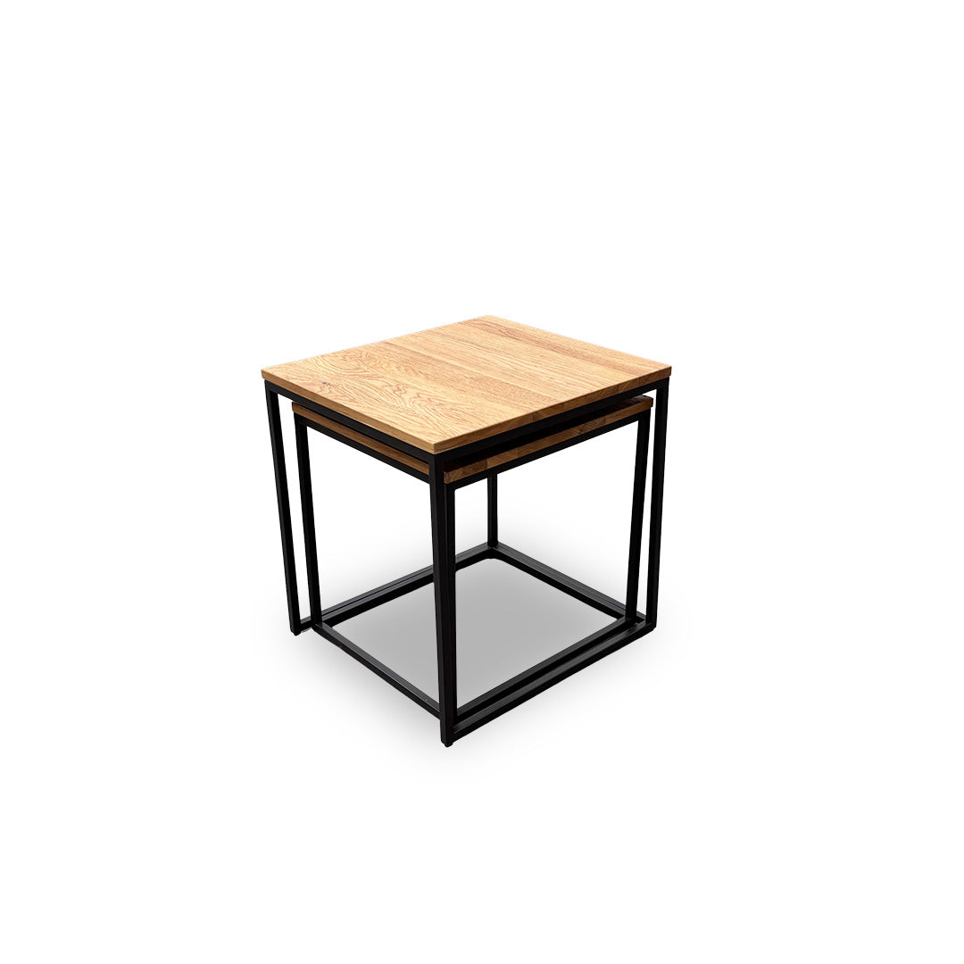 ‘Trend’ Solid Oak Square Nest of Tables