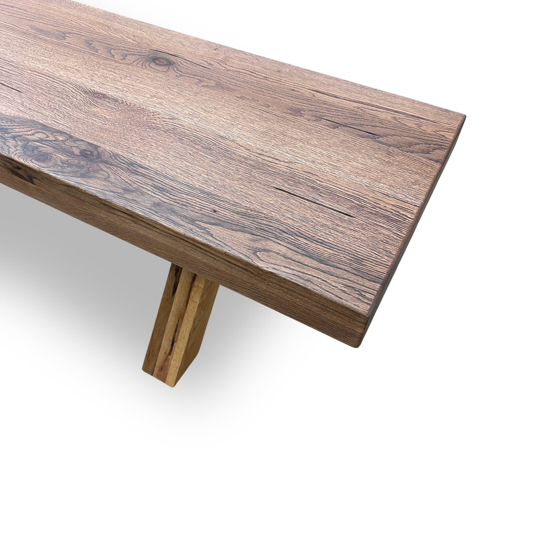 Bodahl 'Terra' 06 Bassano Solid Oak 280cm Dining Bench with Wooden X-Shaped Legs
