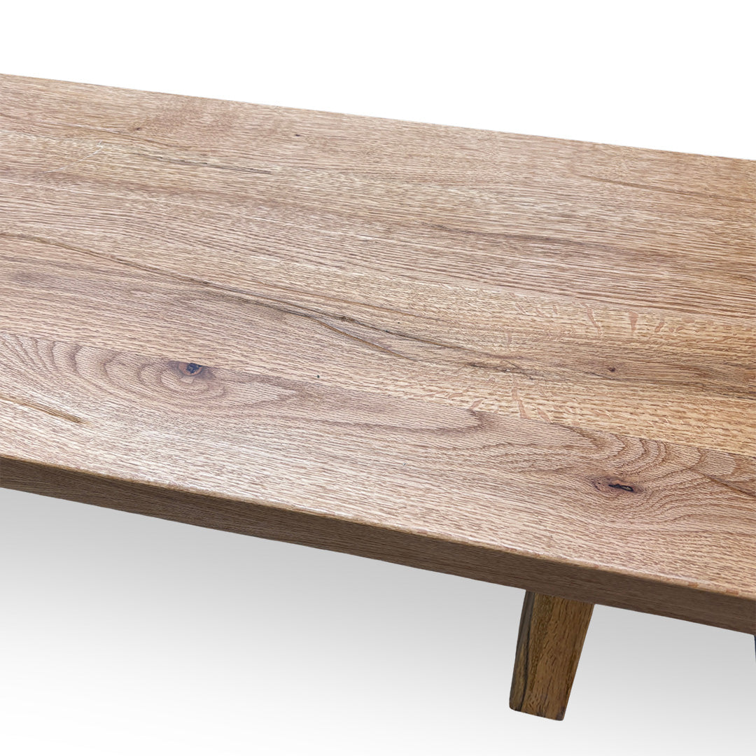Bodahl 'Terra' 01 0iled Solid Oak 220cm Dining Bench with Wooden X-Shaped Legs
