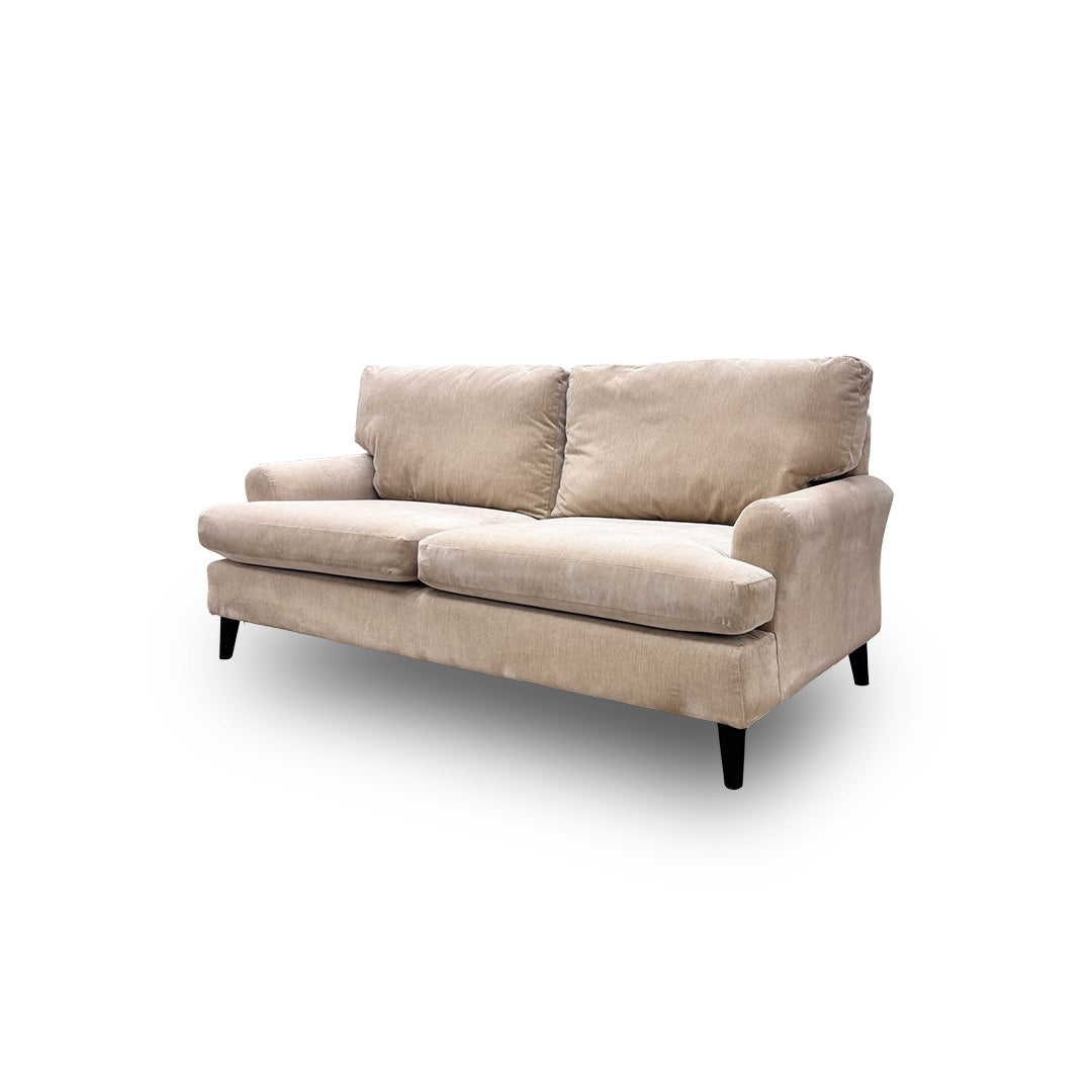 'Jackson' Oatmeal Chenille Fabric 3 Seater Sofa