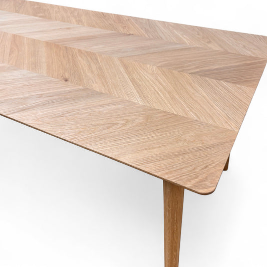 'Walker' Solid Oak 160cm Fixed Dining Table