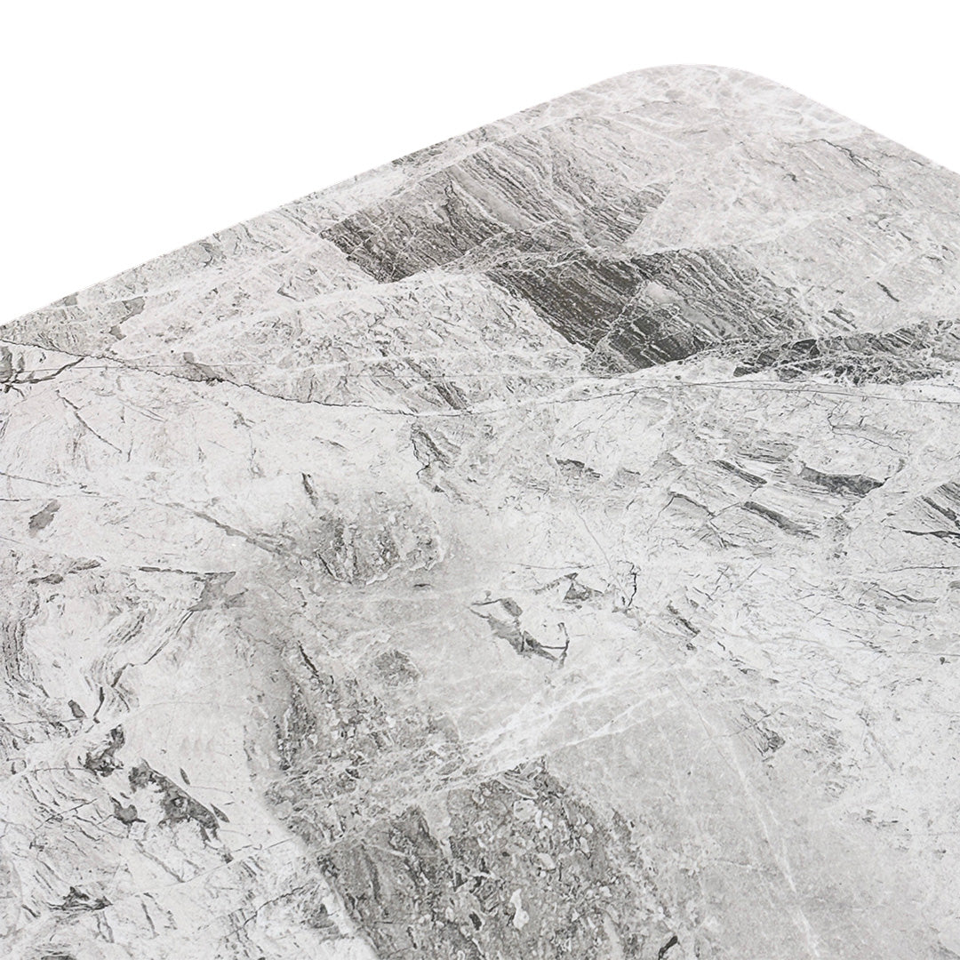 'Merlin' Marble-Effect Small Extendable Dining Table