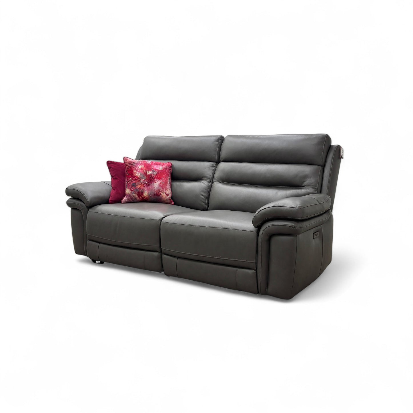 'Berlin' Piompo Lx-6404 Leather Power Recliner 3 Seater Sofa