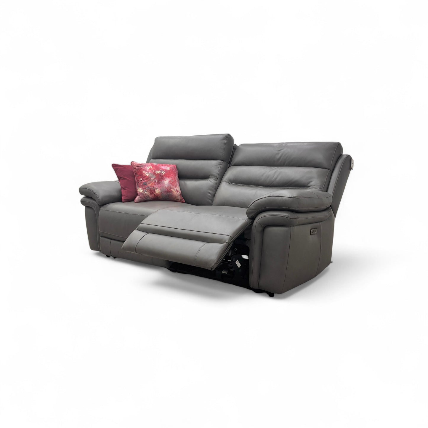'Berlin' Piompo Lx-6404 Leather Power Recliner 3 Seater Sofa