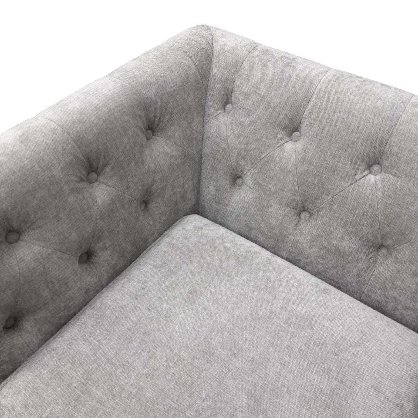 'Libertie' Silver Catalina Chenille 2 Seater Sofa + Cuddler
