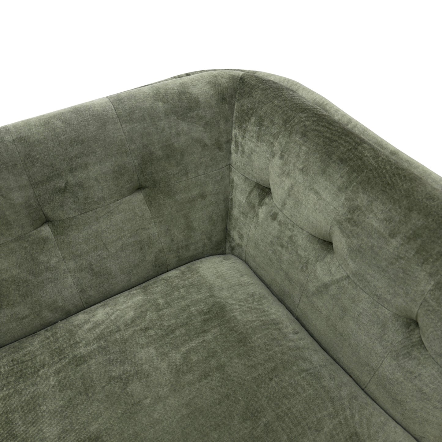 'Appleton' Moss Green Appleton Plain Fabric 2 Seater Sofa
