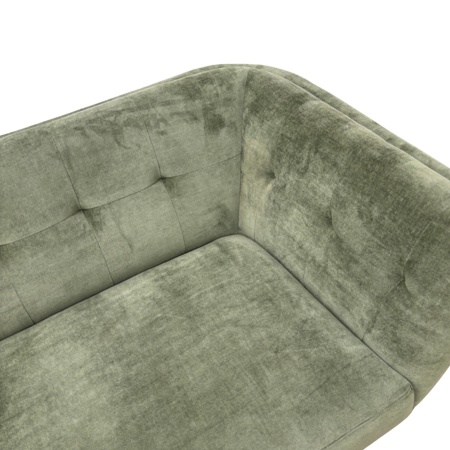 'Appleton' Moss Green Appleton Plain Fabric 4 Seater Sofa
