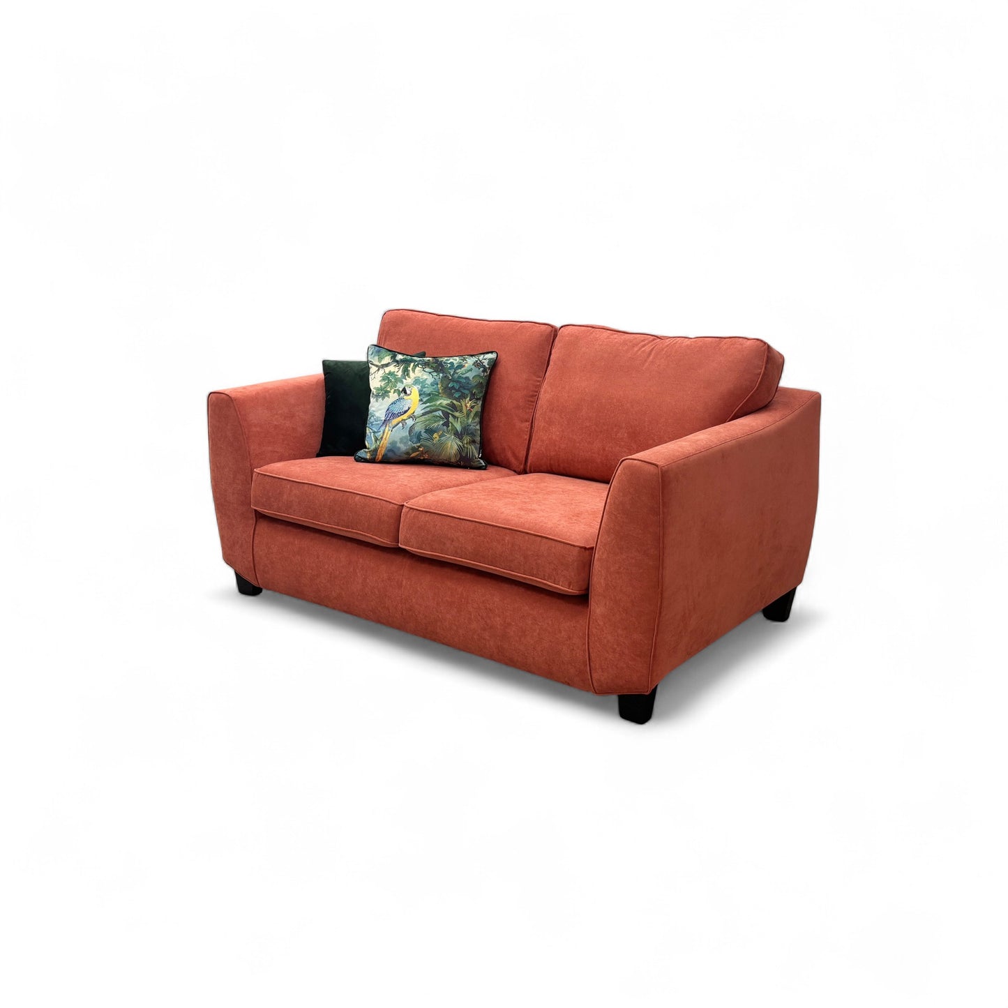 'Orlby' Chilli Plaza Linen 2 Seater Sofa