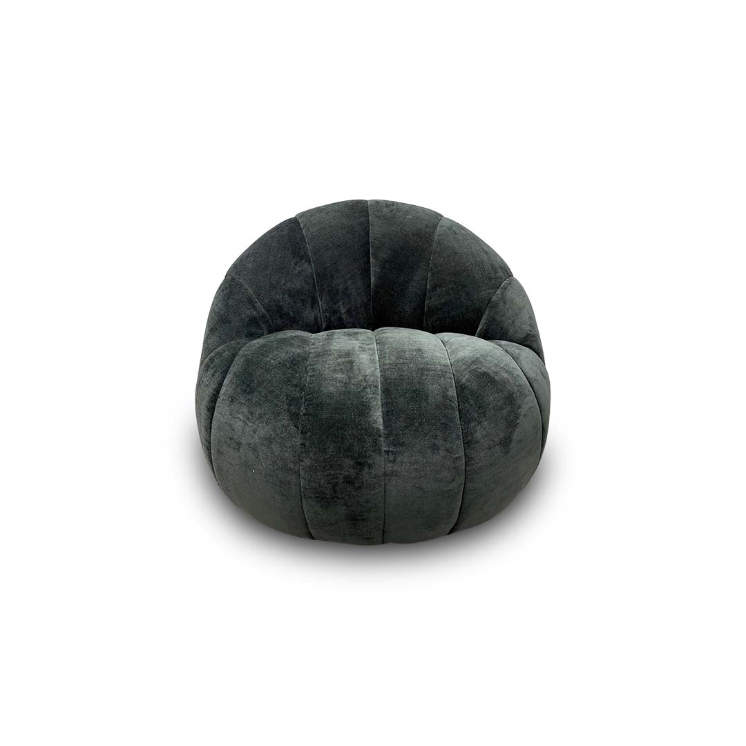 'Appleton' Forest Green Appleton Plain Fabric Accent Swivel Chair