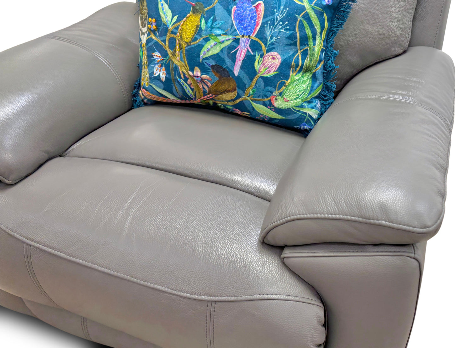‘Sloane’ Elephant Leather Armchair