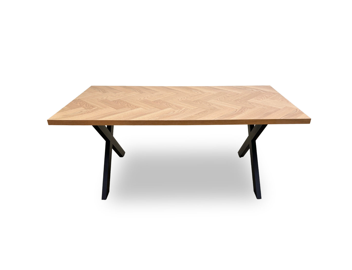 ‘Nate' Natural Oak 180cm Dining Table
