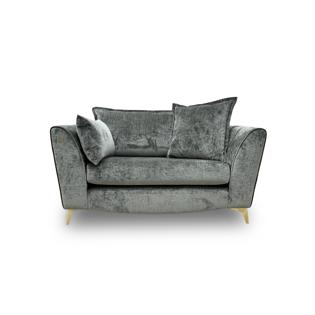 ‘Luella’ Luxe Chenille Alpine Green All Over Love Seat