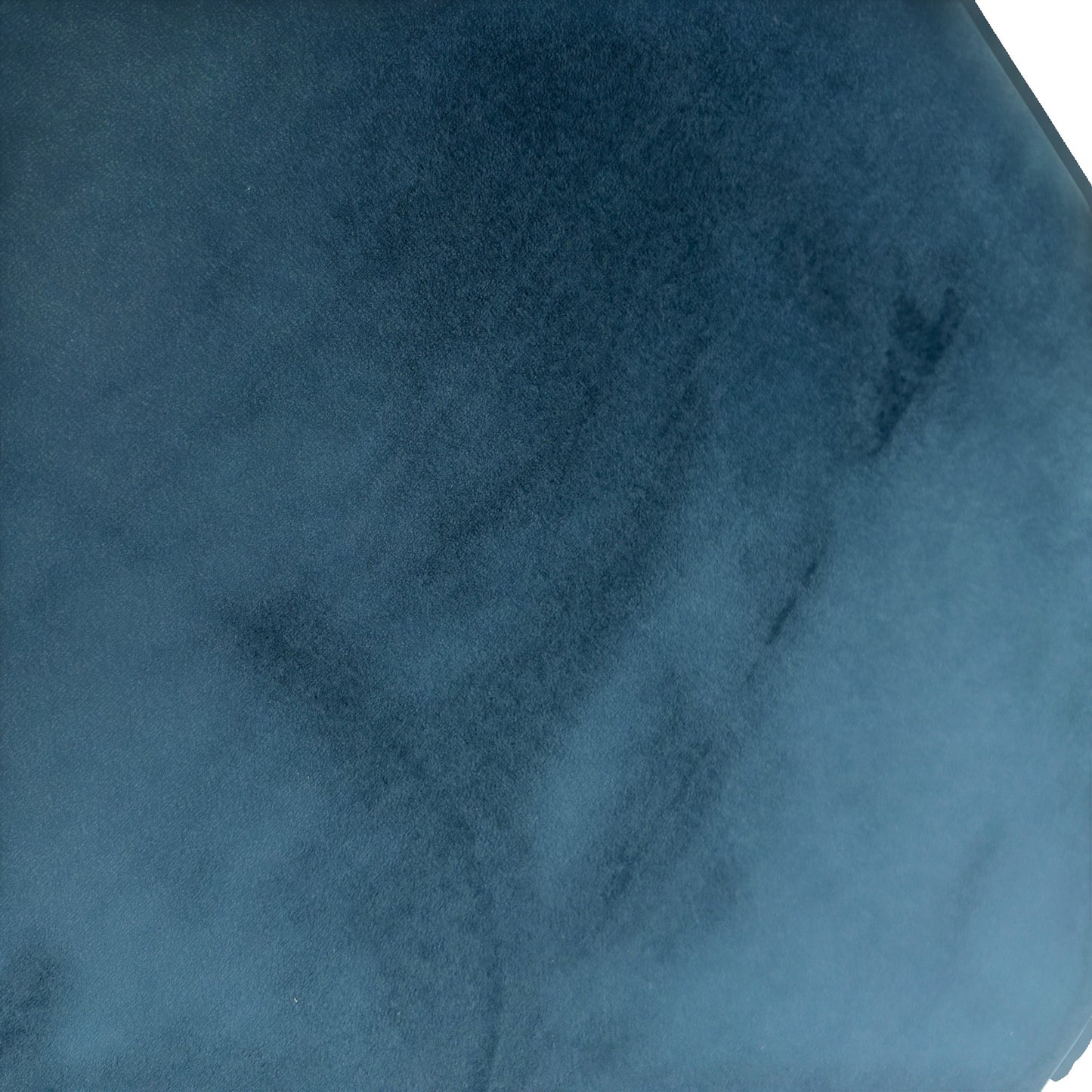 'Zika' Dark Blue Sensual Velvet Plain Banquette Footstool