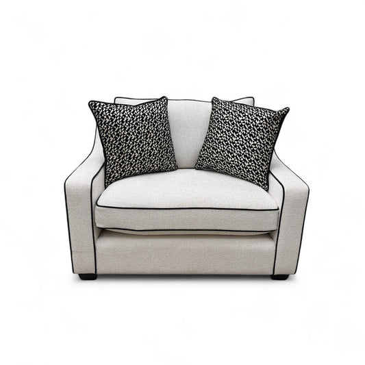 'Celine' Fabric Tuzzi Ivory Mchrome Scat Eb Cp Snuggler